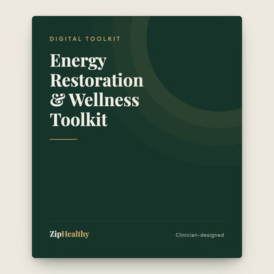 Energy Restoration & Wellness Toolkit | Therapist-Made | ZipHealthy