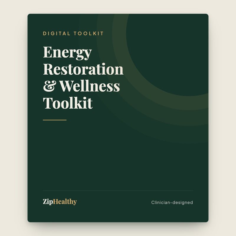 Energy Restoration & Wellness Toolkit | Therapist-Made | ZipHealthy