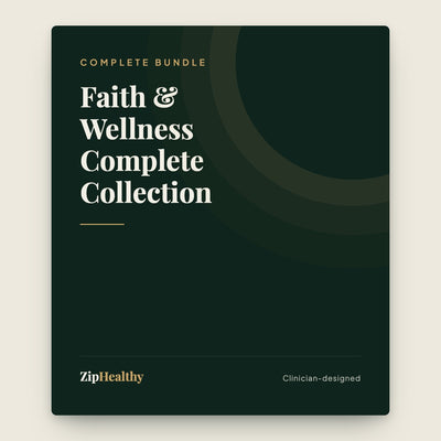 Faith & Wellness Complete Collection | 5 Guided Journals | ZipHealthy
