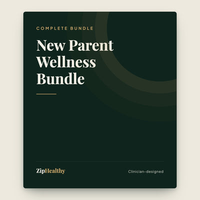 New Parent Wellness Bundle | Journal + Toolkit + Self-Care Kit | ZipHealthy